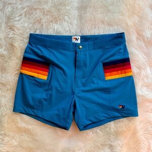 MEN'S HORIZONTAL 5 STRIPE FLEX SHORTS - ANTIGUA